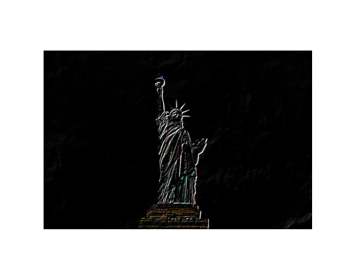 Emboss filter for 3D Effect